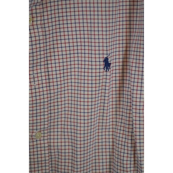 Ralph Lauren Mens Cotton Button-Down Plaid Shirt Size: XL - Picture 2 of 3
